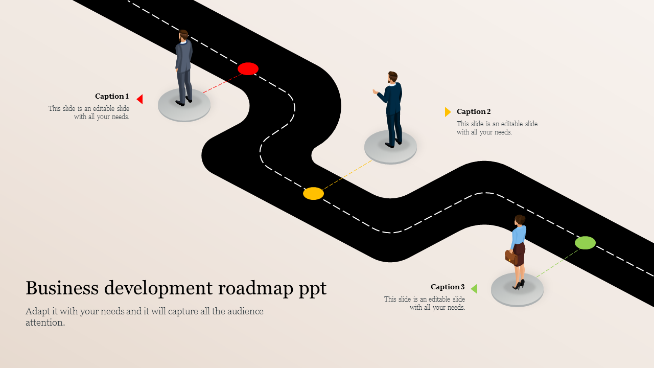Free - Business development roadmap PPT Template & Google Slides